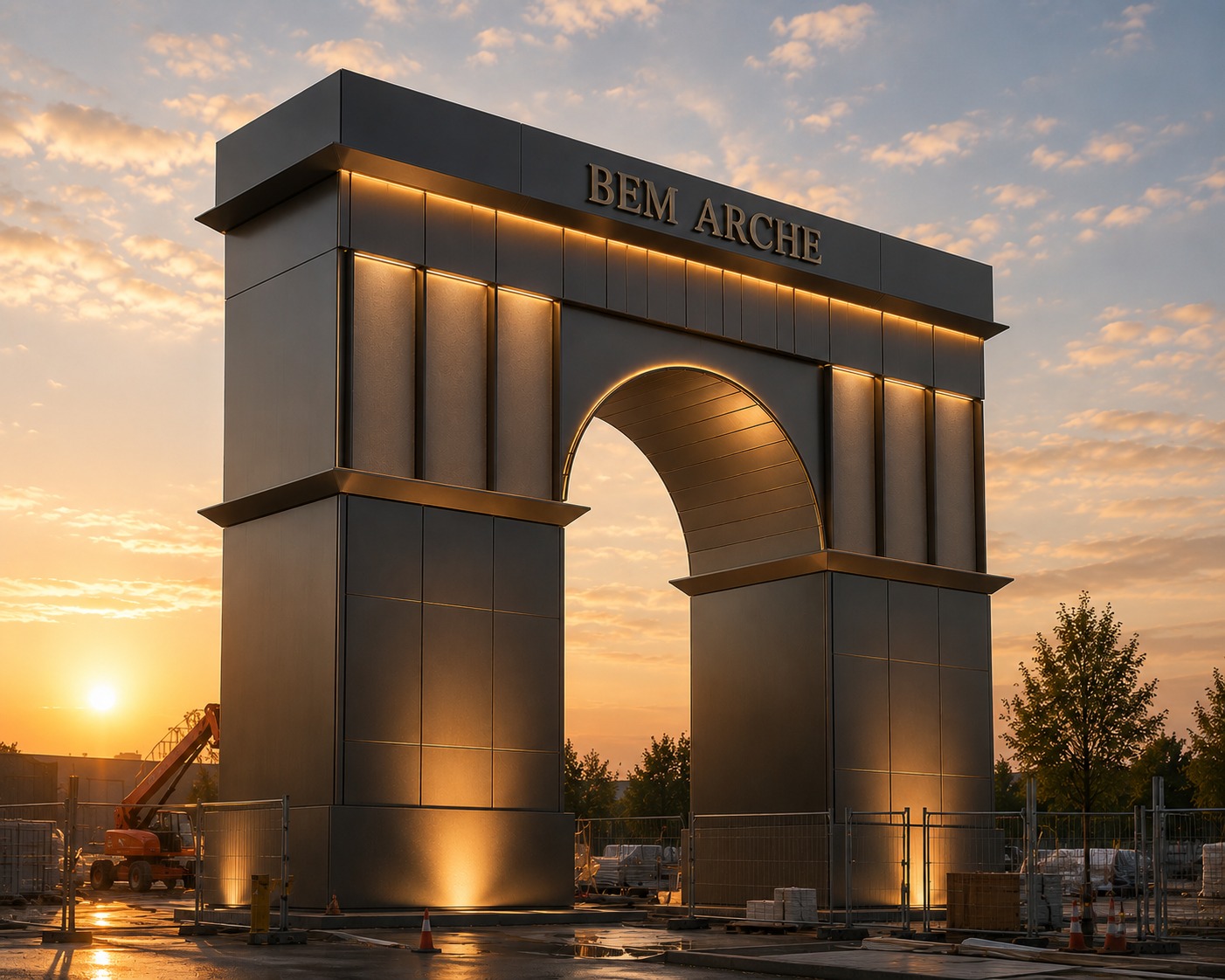 Arche BEM ARCHE au coucher de soleil — vue d'ensemble